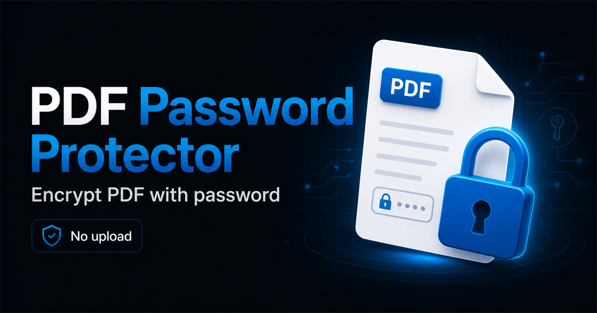 PDF Password Protector — Encrypt PDF Free, No Upload | FWD Tools