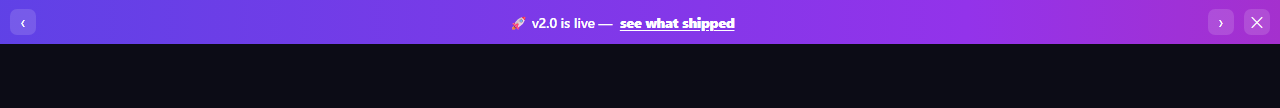 Screenshot of the Announcement Bar snippet rendered live