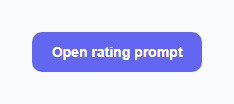 Screenshot of the App Store Rating Prompt Modal snippet rendered live