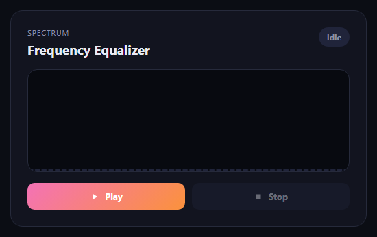 Audio Frequency Equalizer Bars