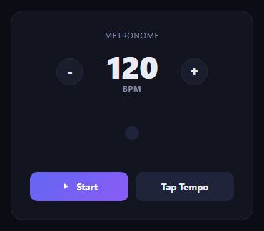 Audio Metronome With Tap Tempo