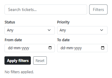 Bootstrap Advanced Search Panel
