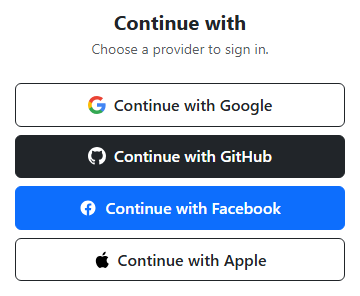 Bootstrap Social Login Buttons