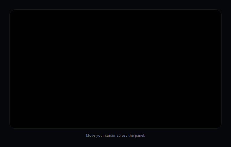 Screenshot of the Canvas Fluid Cursor Trail snippet rendered live