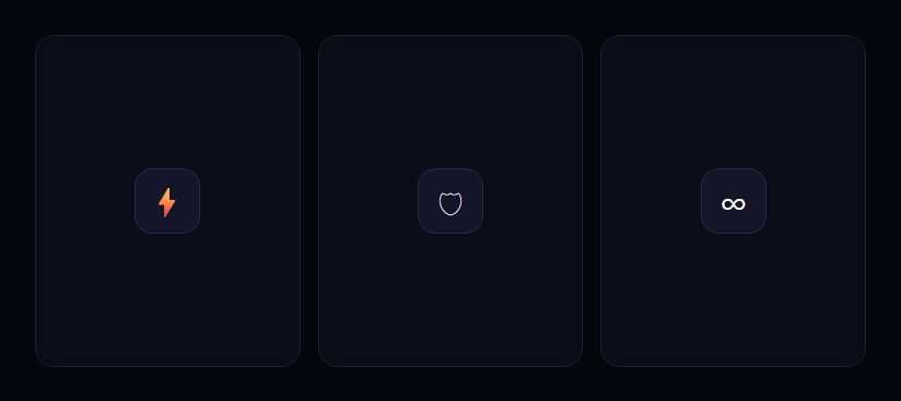 Screenshot of the Dot Reveal Card snippet rendered live