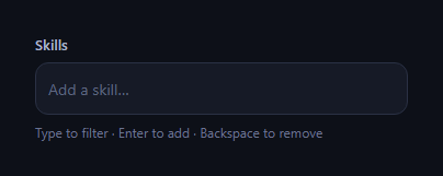 Screenshot of the Chip Multiselect snippet rendered live