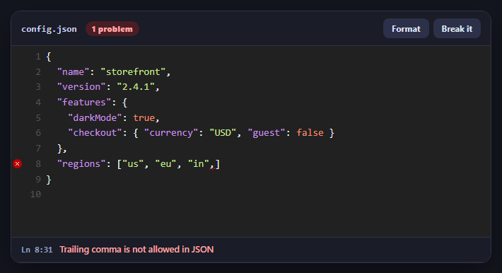 CodeMirror JSON Editor with Validation Gutter