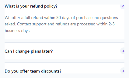 Accordion — CSS Only Checkbox Hack (No JavaScript)