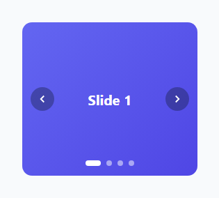 Screenshot of the Dot Pagination Carousel snippet rendered live