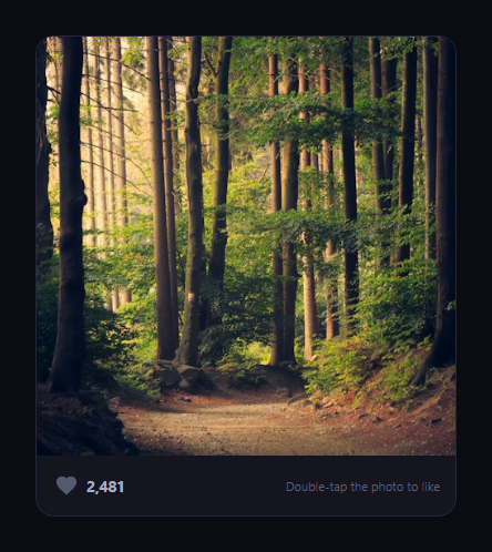 Screenshot of the Double-Tap to Like snippet rendered live