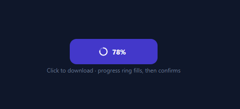 Screenshot of the Download Button snippet rendered live