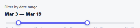 Draggable Timeline Range Slider