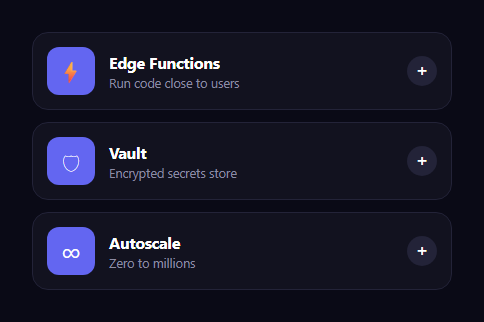 Screenshot of the Expandable Card snippet rendered live