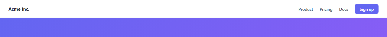 Screenshot of the Hide on Scroll Navbar snippet rendered live