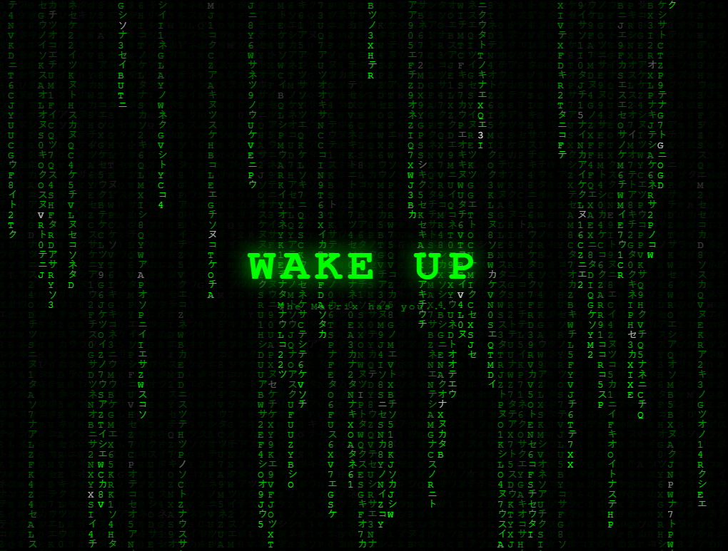 Screenshot of the Matrix Rain snippet rendered live