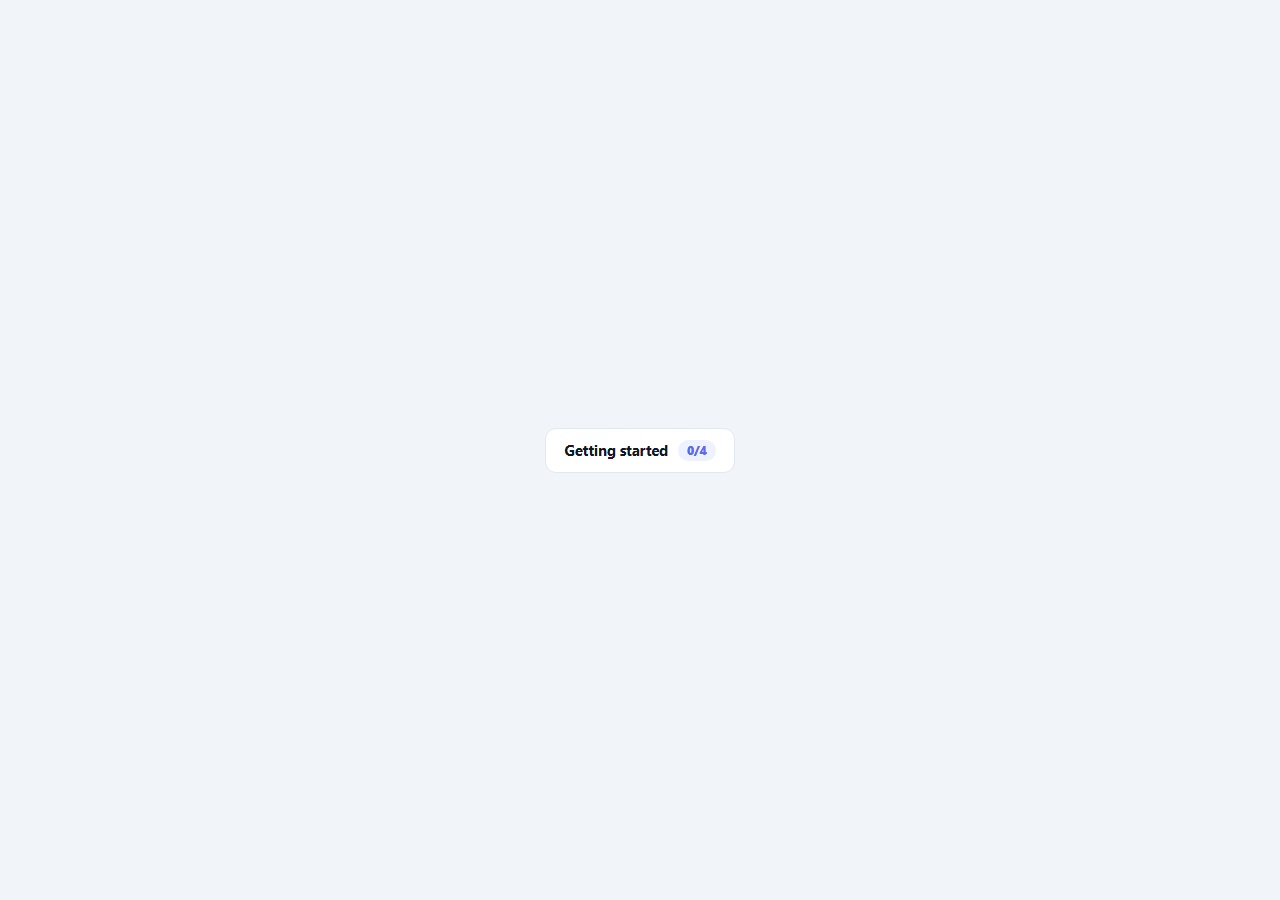 Onboarding Checklist Modal with Progress Ring