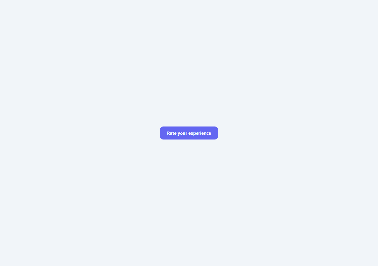 Feedback Modal with Star Rating and Comment