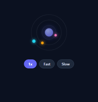 Screenshot of the Orbit Loader snippet rendered live