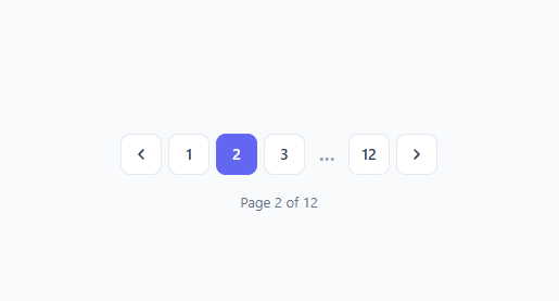 Screenshot of the Pagination snippet rendered live