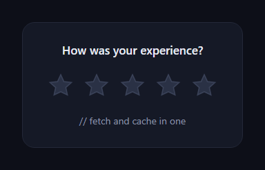 Screenshot of the Rating Stars Input snippet rendered live