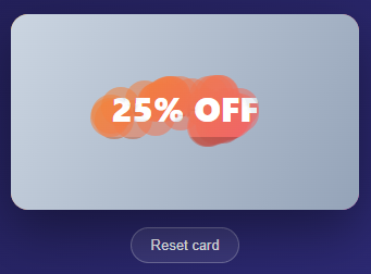 Screenshot of the Scratch Card Reveal snippet rendered live