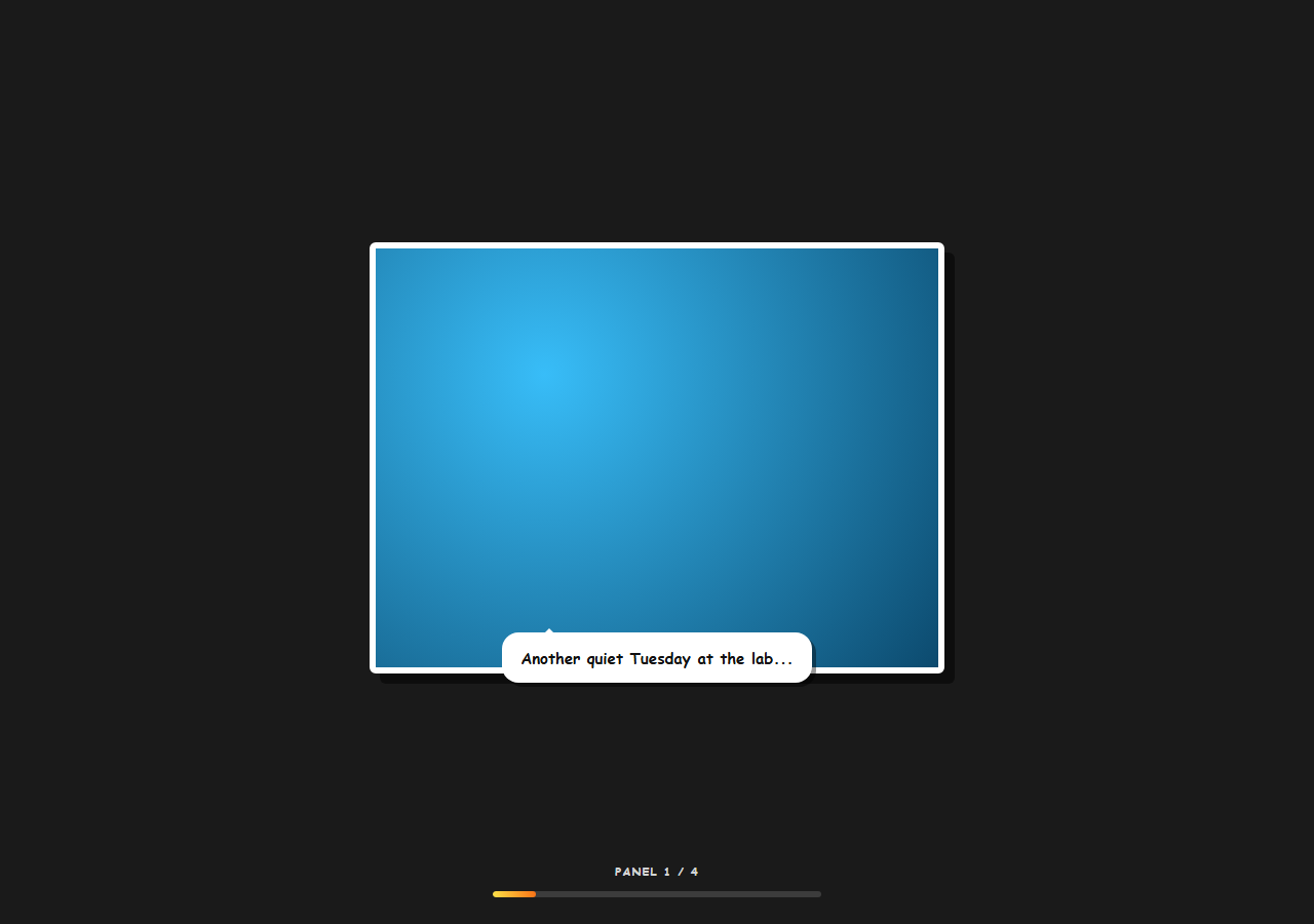 Screenshot of the Scroll Comic Panel Sequence snippet rendered live