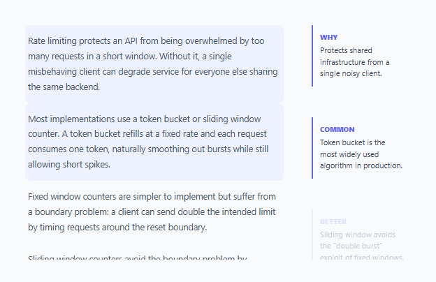 Screenshot of the Scroll-Synced Margin Annotations snippet rendered live