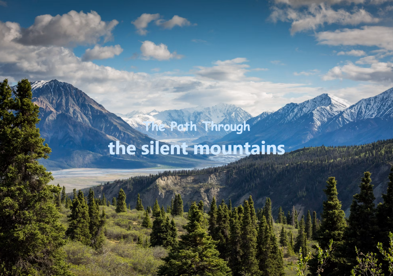 Screenshot of the Scroll-Pinned Mountain Story snippet rendered live