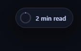 Screenshot of the Reading Time Left snippet rendered live