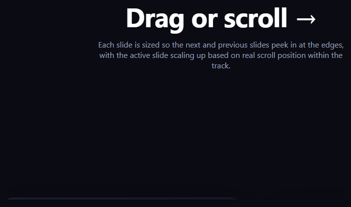 Scroll-Snap Peek Carousel
