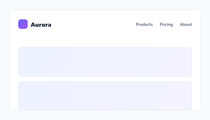 Screenshot of the Shrink on Scroll Header snippet rendered live