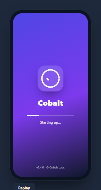 Screenshot of the App Splash Screen snippet rendered live