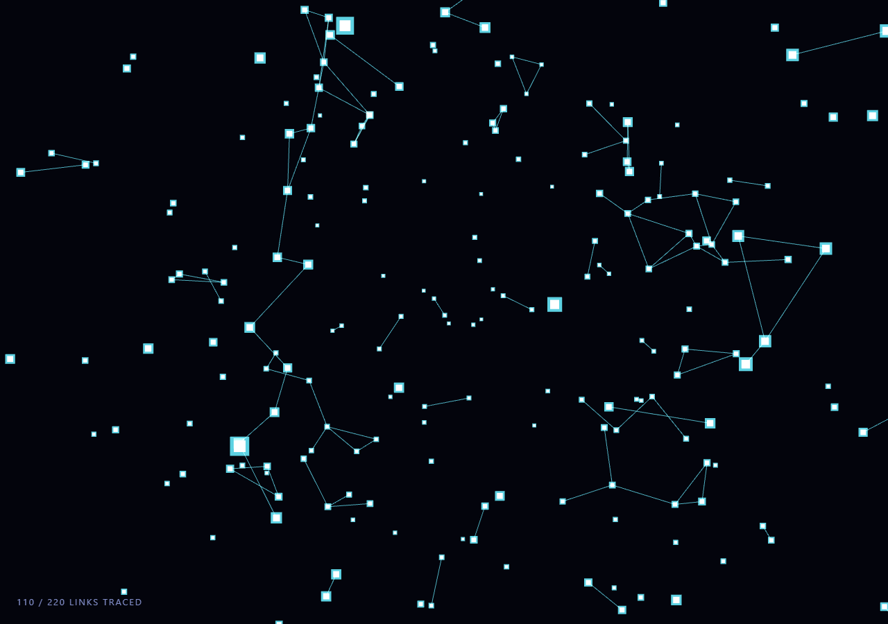 Screenshot of the Three.js Scroll Constellation Web snippet rendered live