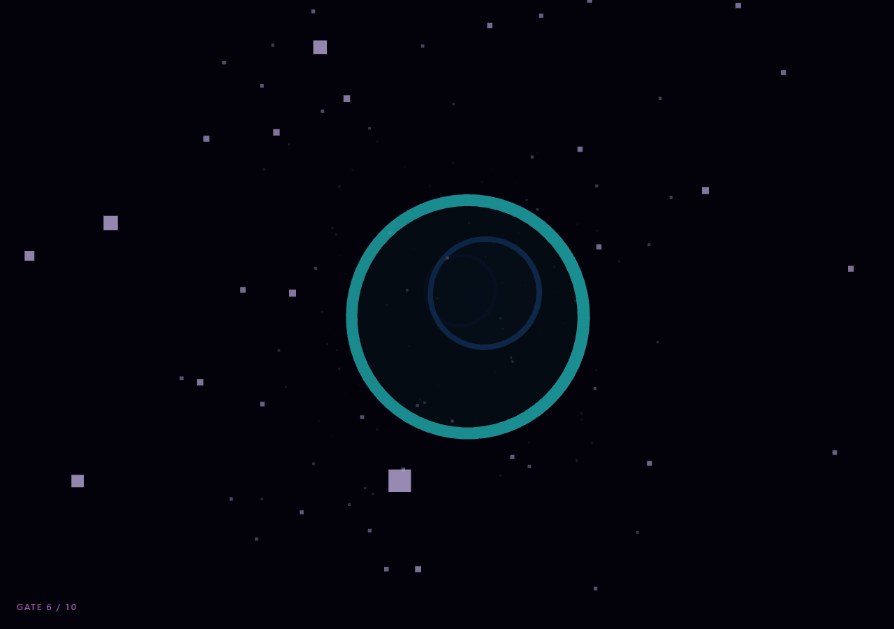 Screenshot of the Three.js Scroll Portal Gate Sequence snippet rendered live